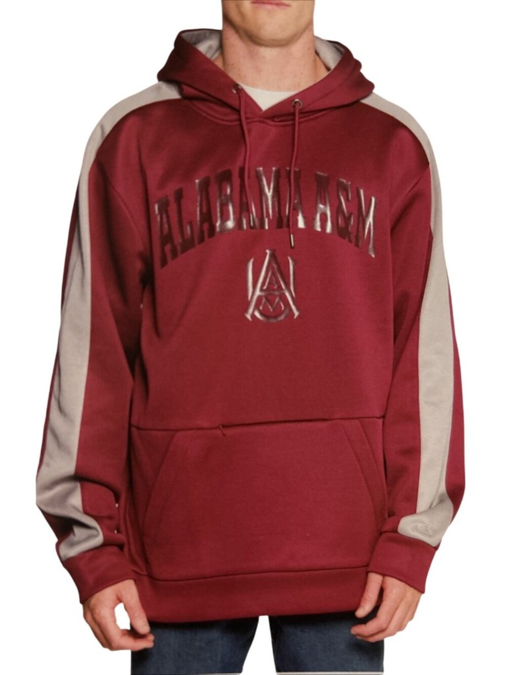 NEW Alabama A&M Bulldogs Colosseum Maroon Hoodie Hooded Sweatshirt Men's L